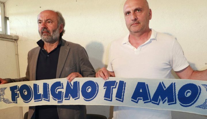 IMMAGINI FOLIGNIO CALCIO ALLENATORE ARMILLEI E TOFI